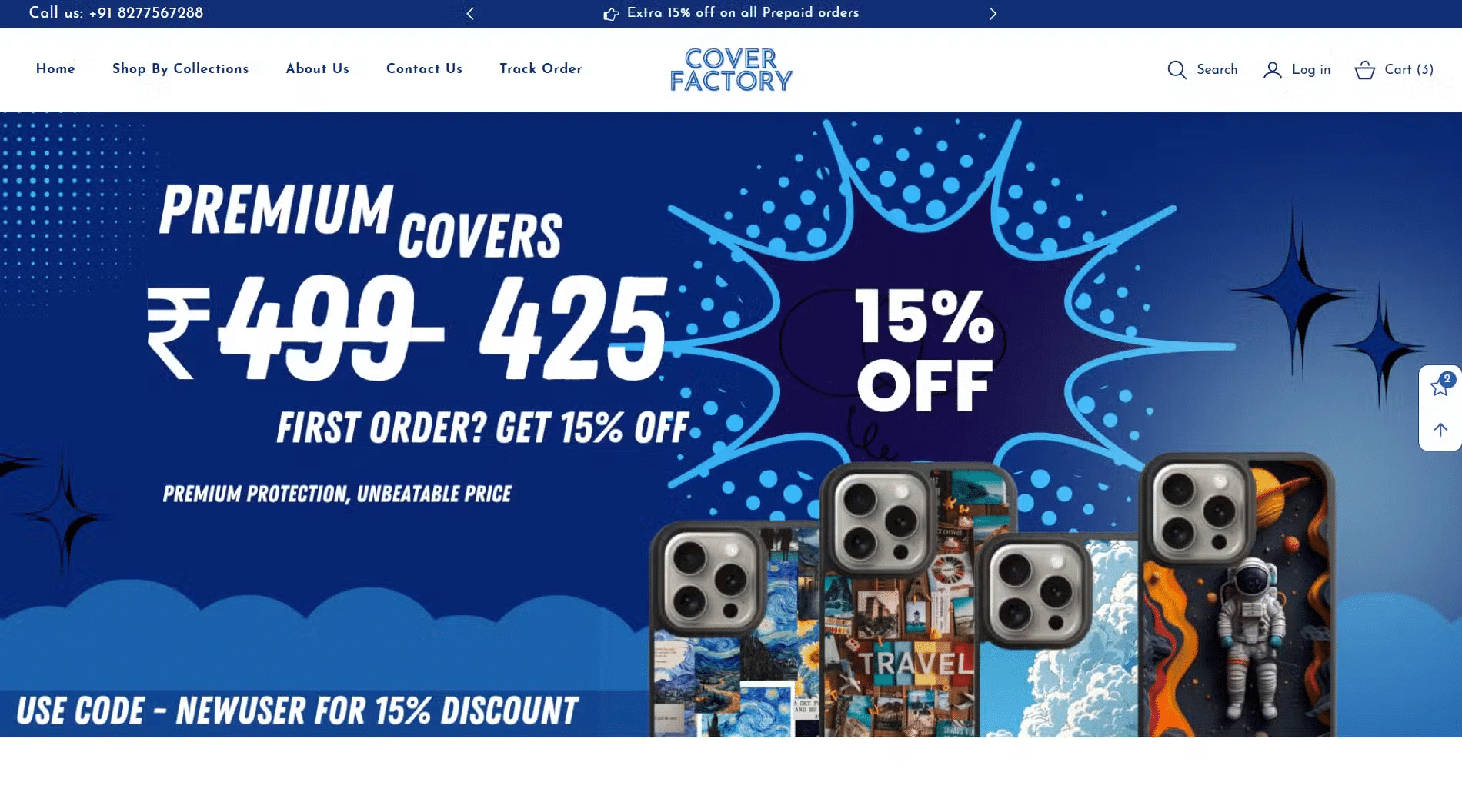 Cover Factory Website Designed In Hyderabad India