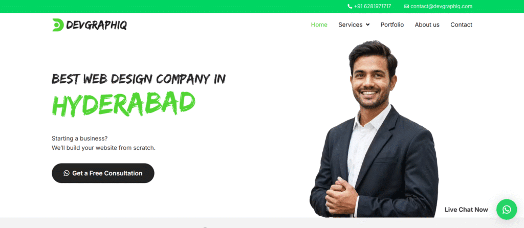 DevGraphiq Best Web Design Company in Hyderabad