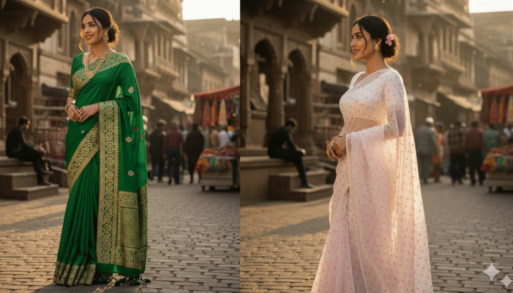 Create Your Viral AI Saree with Gemini Nano Banana